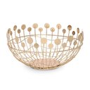 Ver imagem 1 de Centro de Mesa Decorativo em Metal Dourado 39cm 21246g Mart