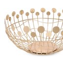 Ver imagem 2 de Centro de Mesa Decorativo em Metal Dourado 39cm 21246g Mart