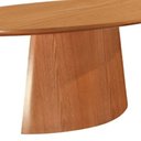 Ver imagem 3 de Mesa de Jantar Oval com Tampo Laminado Cinamomo:140x90