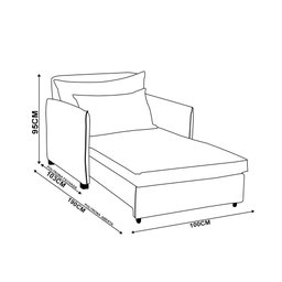 Poltrona Cama Retrátil Solteiro com Rodízio Cloe Bouclê Cinza Escuro E03 - D'rossi - 4