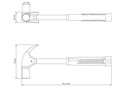 Ver imagem 2 de Martelo de Unha 27 Mm Tramontina Tubo Fort com Cabo Tubular Polido Tramontina
