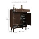 Ver imagem 7 de Sapateira de Porta 18 Pares Calçados 44 Cor Imbuia Madeira Juan Idimex