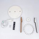 Ver imagem 7 de Luminaria Pendente Duplo Koni E27 Madeira Mdf Cr Desmontada:branco
