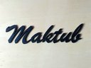Ver imagem 1 de Adorno De Parede "Maktub" - Já Estava Escrito - Lettering, 3D, quadrinho - Toque 3D:Preto