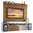 Ver imagem 2 de Rack Madesa Cancun e Painel para Tv até 65 Polegadas - Branco/rustic/rustic