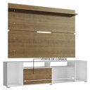 Ver imagem 5 de Rack Madesa Cancun e Painel para Tv até 65 Polegadas - Branco/rustic/rustic