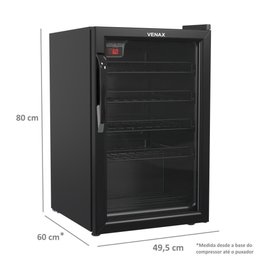Adega 24 Garrafas Climatizada 82l Ngv 100 220v Venax com Abridor Elétrico Vermelho Eos 220v - 2