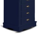 Ver imagem 3 de Mesa de Cabeceira 4 Gavetas Manchester 2044 Linz Móveis - Azul Petróleo