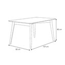Ver imagem 4 de Mesa de Jantar Livie 6 Lugares Retangular MDF Amadeirado Piratini Móveis