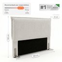 Ver imagem 3 de Cabeceira para Cama Box Queen Size Virella 160cm Moderna com Frame Bouclê Off White - Desk Design