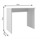 Ver imagem 3 de Mesa Escrivaninha Escritório Compact 90 cm Branco