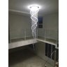 Lustre Pendente em Cristais Legítimos K9 com 2,50m para Escada Espiral Duplo Pé Direito Alto - 8