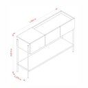 Ver imagem 3 de Aparador com Prateleira Moderno 123,5cm Porto Madetec