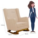 Ver imagem 6 de Poltrona de Amamentação Balanço Diana com Puff - Lg Decor Baby