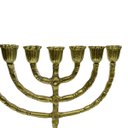 Ver imagem 2 de Castiçal de Metal Dourado Ouro para 07 Velas 30x26x15cm Mard Metais
