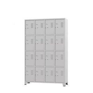 Roupeiro de Aço com 16 Vãos Pequenos 196cm X123cm X36cm - Amapá 080200