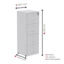 Ver imagem 4 de Arquivo de Madeira 4 Gavetas Of04gp25