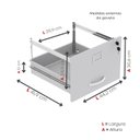 Ver imagem 7 de Arquivo de Madeira 4 Gavetas Of04gp25