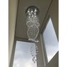 Lustre em Cristais Legítimos Base 60cm Dm 2,50m para Escada Espiral Duplo Pé Direito Alto - 3