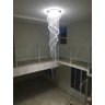Lustre em Cristais Legítimos Base 60cm Dm 2,50m para Escada Espiral Duplo Pé Direito Alto - 7