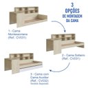 Ver imagem 7 de Cama de Solteiro com Escrivaninha e Estante C/cantos Arrendondados Linha Infanto Completa Móveis