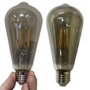 Ver imagem 5 de Lampada Led 30w Multi Filamento Fume Kit 2 Uni Iluminaçao Casa Quarto Sala Garagem Ambiente Branco