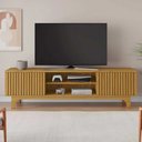 Ver imagem 2 de Rack para Tv 70 Polegadas 2 Portas Ripadas Trunfo Pés Mdf Usinados Jcm Movelaria