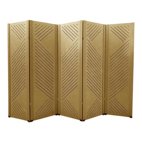 Biombo New Design 5 Folhas C / 10 Pezinhos