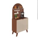 Ver imagem 2 de Buffet Cantinho do Café Viena com Prateleira - Artely Cantinho Café Viena Cedro/offwhite
