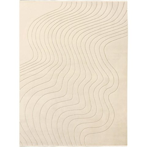Tapete Movimentos Curvas Snow 150x200cm Tapetes São Carlos