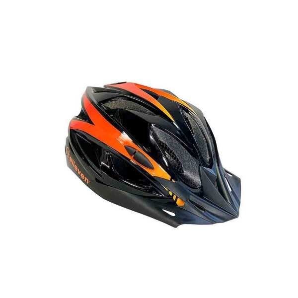 Capacete Ciclismo Inmold Elleven Preto/Laranja G - 2