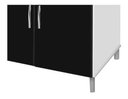 Ver imagem 2 de Balcão para Cooktop de 4 Bocas Luanda Cor Preto Marmorizado - Preto Marmorizado