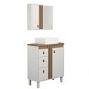 Ver imagem 1 de Gabinete para Banheiro Sofia 80cm com Pé Branco