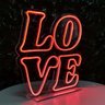 Letreiro Luminoso de Mesa Neon Led "Love" - Vermelho Hutz - 1