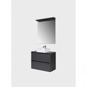 Ver imagem 7 de Gabinete para Banheiro com Cuba e Espelheira com Led 80cm Mdf Grafite Dubai - On Móveis