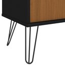 Ver imagem 5 de Estante Multiuso com 02 Portas 03 Prateleiras 183x90cm Hit A02 Freijó Preto - Lyam Decor