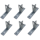 Ver imagem 1 de Kit 6 Suporte T para Fixação de Placas Painel Solar em Telhados de Barracão