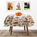 Ver imagem 1 de Toalha de Mesa Termica Redonda - Pizza - 1,35m Diâmetro * Mesa Redonda *- Pvc - 4 Cadeiras - Imperme