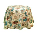 Ver imagem 2 de Toalha de Mesa Termica Redonda - Pizza - 1,35m Diâmetro * Mesa Redonda *- Pvc - 4 Cadeiras - Imperme