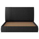 Ver imagem 5 de Cama Queen Flutuante com Cabeceira 160cm Lyra Sintético Preto S05 - Mpozenato