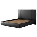 Ver imagem 1 de Cama Queen Flutuante com Cabeceira 160cm Lyra Sintético Preto S05 - Mpozenato