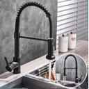 Ver imagem 5 de Torneira Cozinha Premium Gourmet Spray Preto Misturador Monocomando