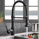 Ver imagem 3 de Torneira Cozinha Premium Gourmet Spray Preto Misturador Monocomando