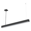 Ver imagem 1 de Lustre Pendente Taschibra Vetor Linear Led 35w Bivolt Preta 6500k Luz Fria