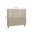 Ver imagem 2 de Cabeceira Estofada Box Casal Queen Size Encosto para Cama Hylux 164x126 Cm New Foam