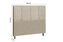 Ver imagem 2 de Cabeceira Estofada Box Casal Queen Size Encosto para Cama Hylux 164x126 Cm New Foam