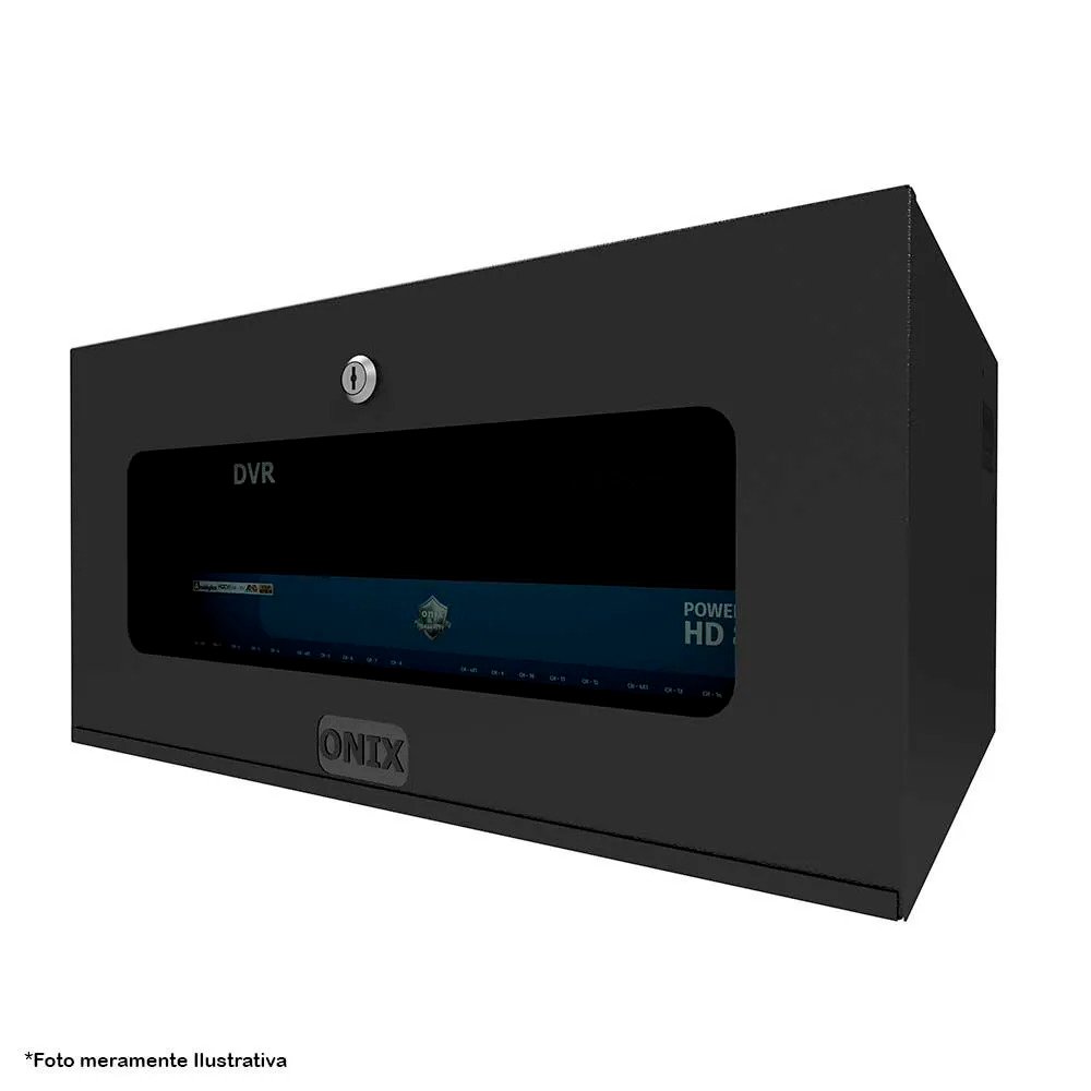 Kit Power Coaxial 16 Canais HD 3000 com Mini Rack 5U Acrílico Onix ...