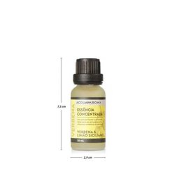 Essência Concentrada Acqua Aroma 20ml Verbena e Limão Siciliano - 3