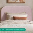 Ver imagem 2 de Cabeceira Painel Suspenso Solteiro 100 cm Alana Organica Boucle Rose Artte