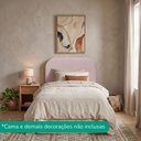 Ver imagem 7 de Cabeceira Painel Suspenso Solteiro 100 cm Alana Organica Boucle Rose Artte